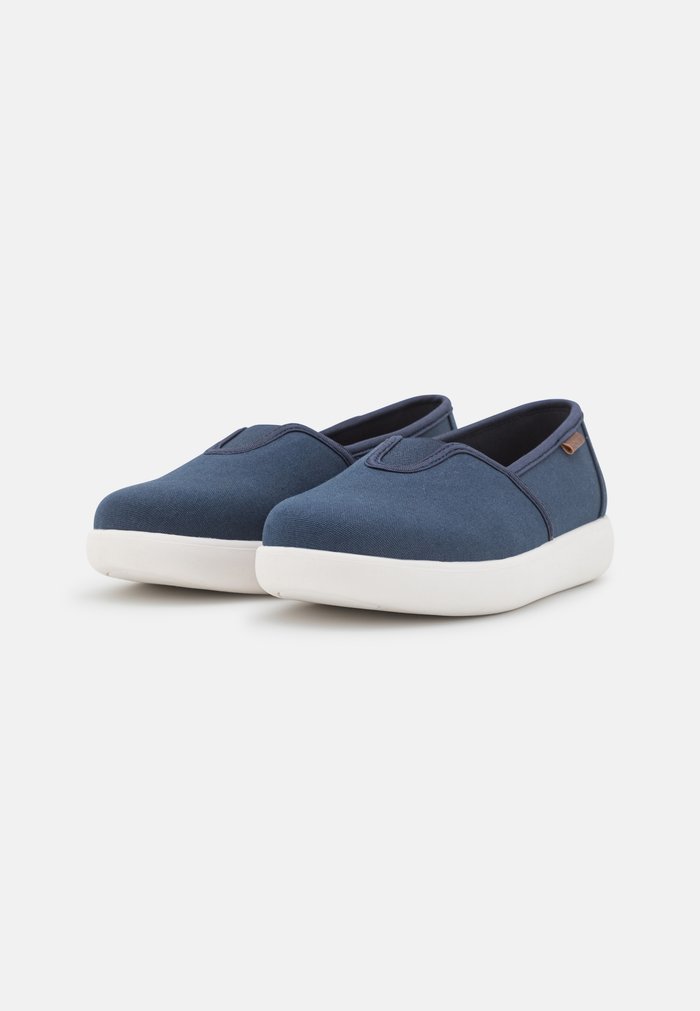 Chaussure Basse Anna Field Plates Slip on Bleu Foncé Femme | XAR-2604554